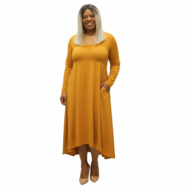 ZENANA VD-7007 Viscose Pocket Dress – Soft, Stylish & Versatile | Cathy’s New Look