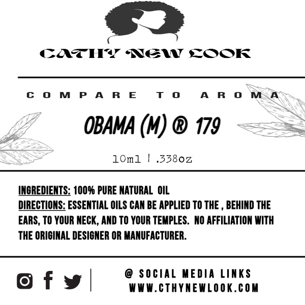 Barack Obama for Men Cologne Body Oil Fragrance roll on 1/3 Cathy, New LOOK Fashion & Beauty