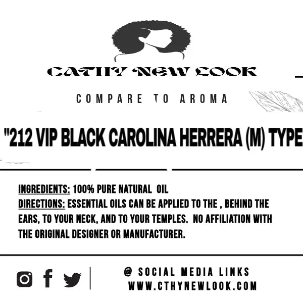 212 VIP BLACK (M) Compare to aroma Carolina Herrera ® Cathy Burgess Shop