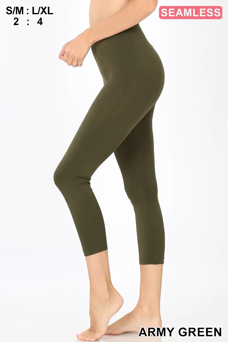 SEAMLESS CLASSIC CAPRI LEGGINGS  NP-5802AB - Cathy,s new look