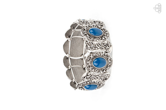 Paparazzi ♥ Versailles Vineyard - Blue ♥ Bracelet Paparazzi Accessories