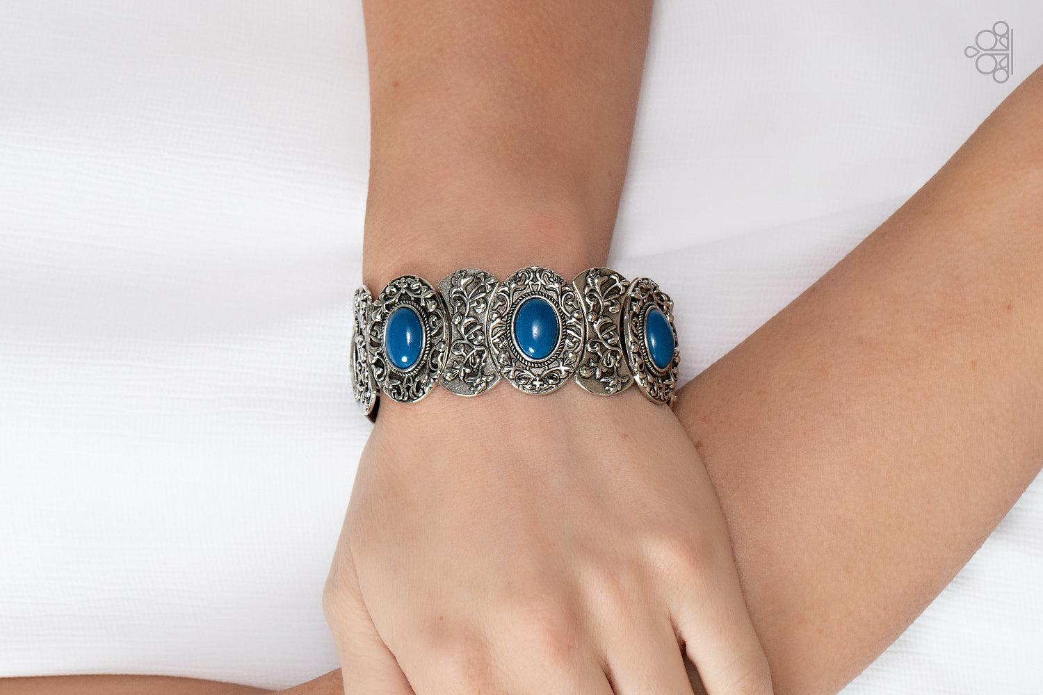 Paparazzi ♥ Versailles Vineyard - Blue ♥ Bracelet Paparazzi Accessories