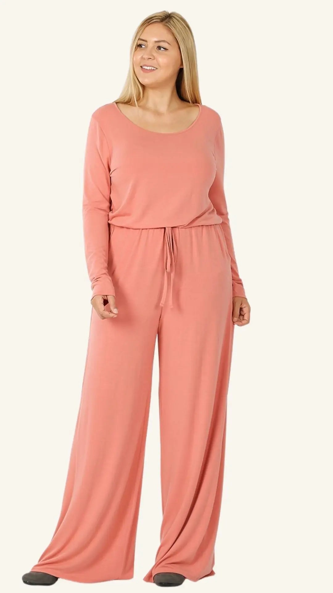 ZENANA  Long Sleeve Jumpsuit  3116XP ZENANA