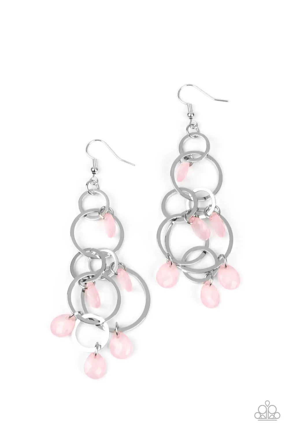 Paparazzi Earring ~ Dizzyingly Dreamy - Pink Cathy,s new look fashion &beauty