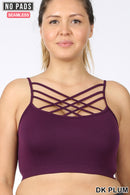 Zenana premium TRIPLE CRISS CROSS BRALETTE