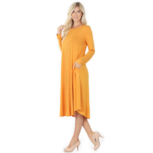 ZENANA VD-7007 Viscose Pocket Dress – Soft, Stylish & Versatile | Cathy’s New Look