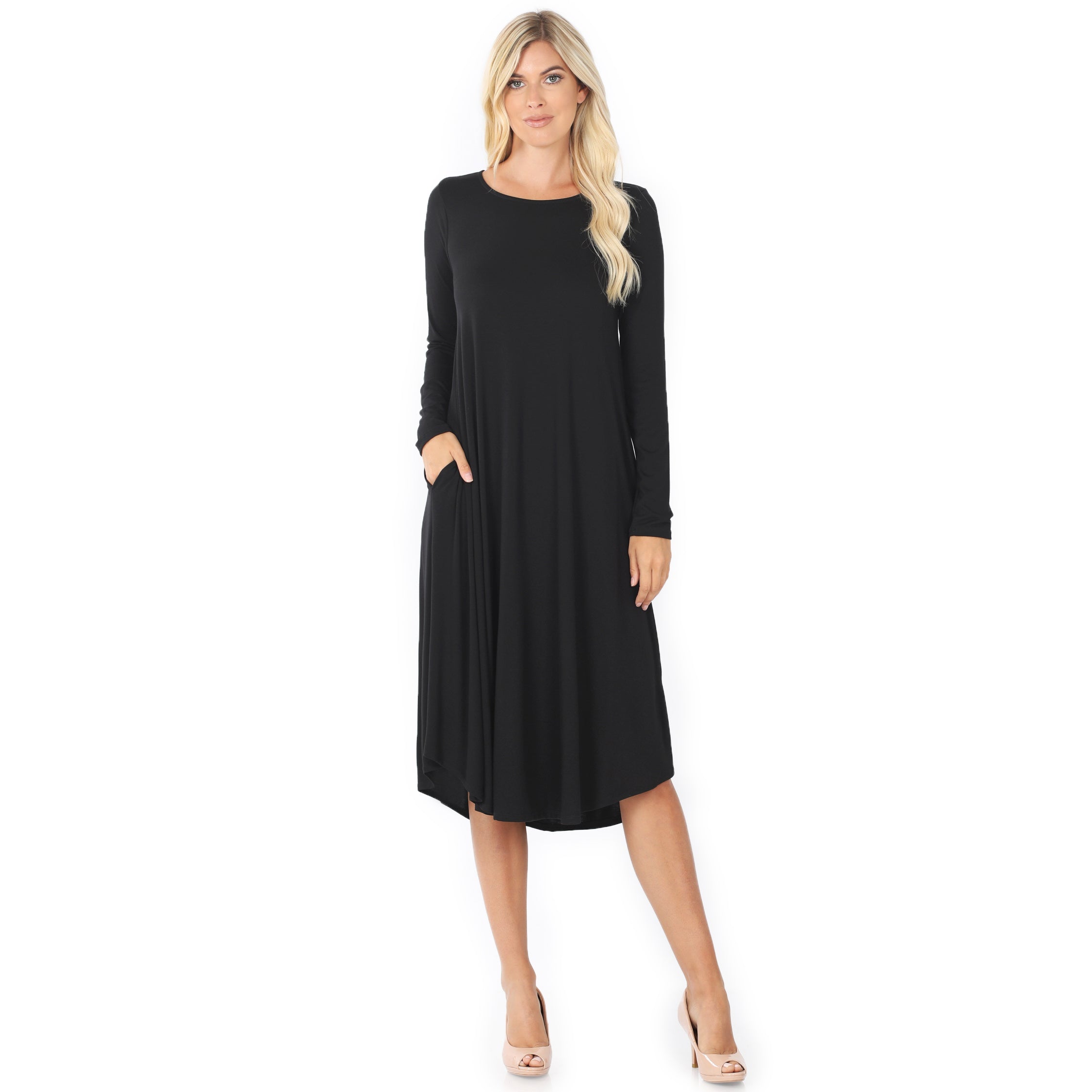 ZENANA VD-7007 Viscose Pocket Dress – Soft, Stylish & Versatile | Cathy’s New Look