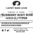 "BURBERRY BODY ROSE GOLD (L) TYPE Compare to aromaBURBERRY