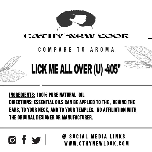 "LICK ME ALL OVER (U) -405" Cathy,s new look