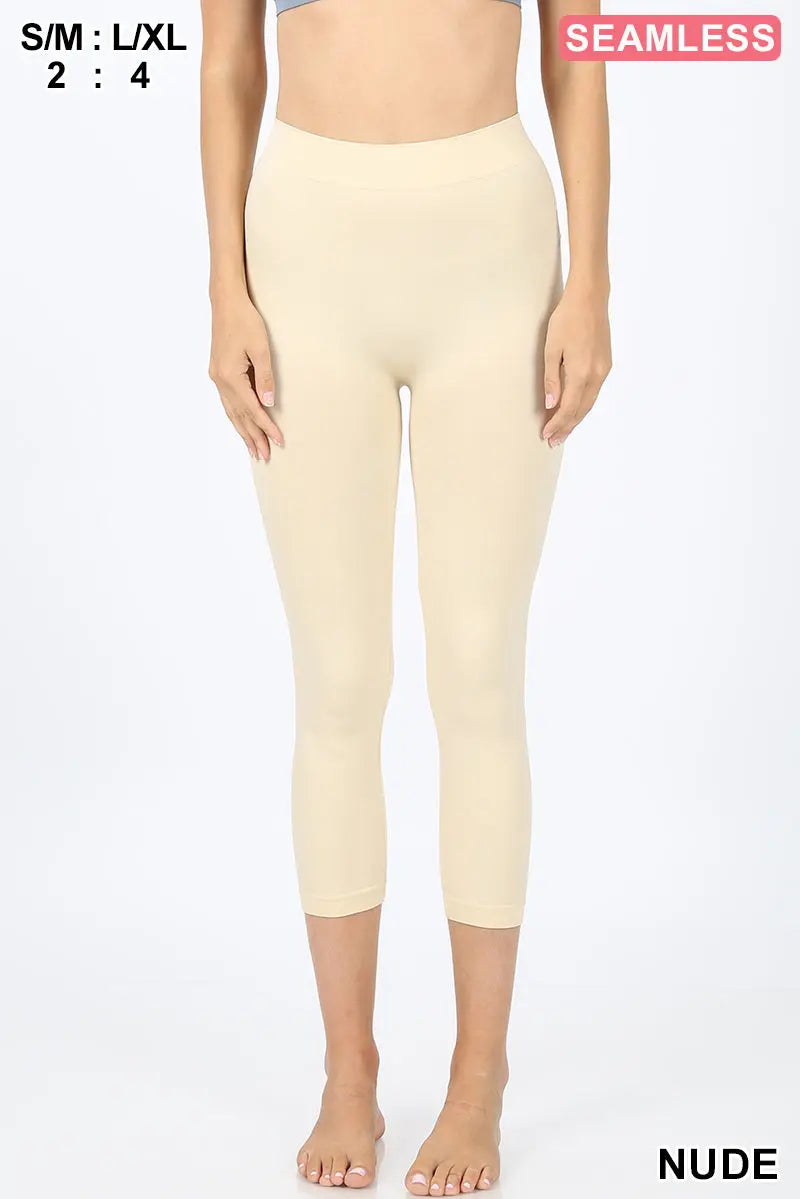 SEAMLESS CLASSIC CAPRI LEGGINGS  NP-5802AB - Cathy,s new look 