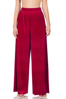 VELVET WIDE LEG PANTS - Cathy,s new look 
